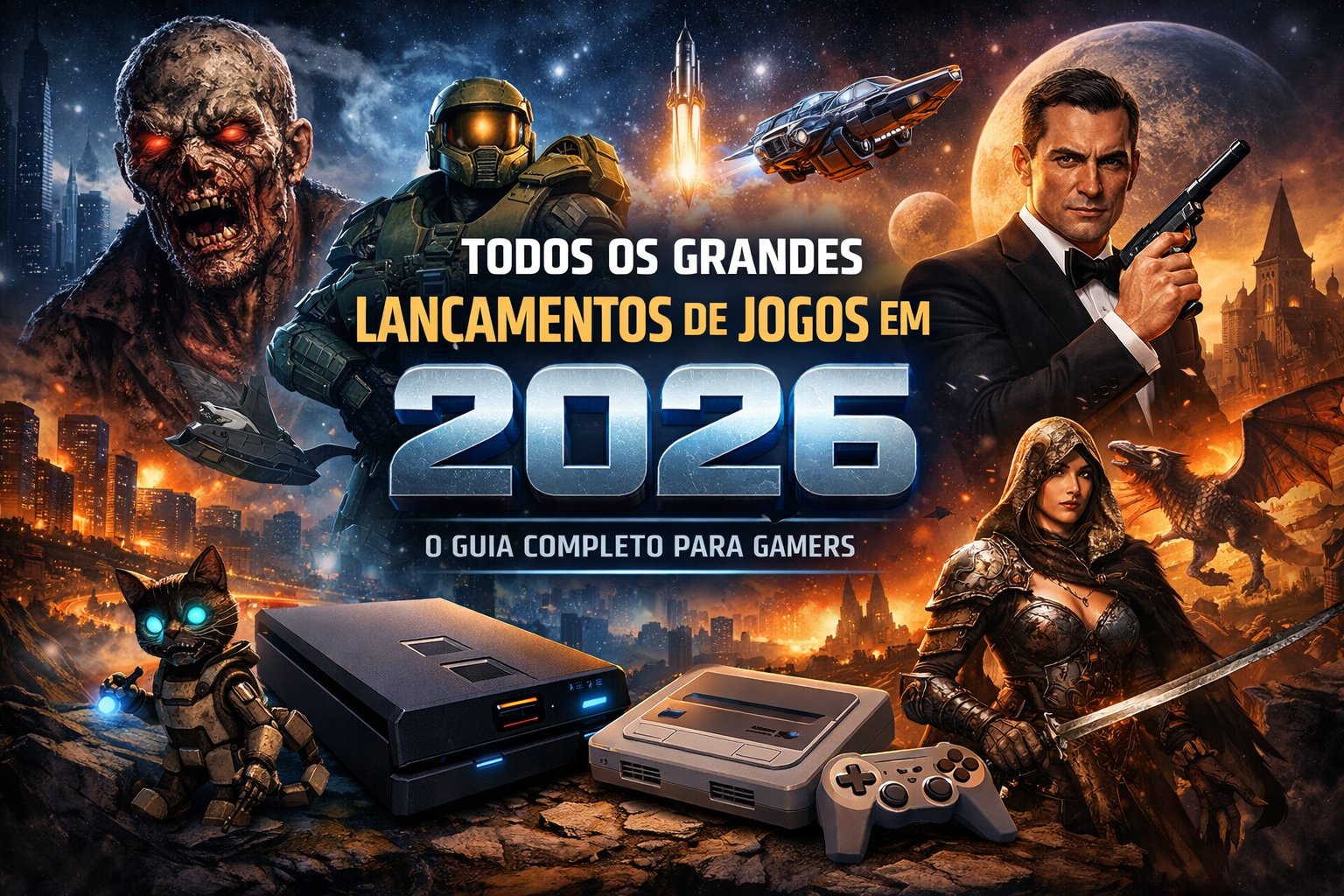 Todos os grandes lançamentos de jogos em 2026