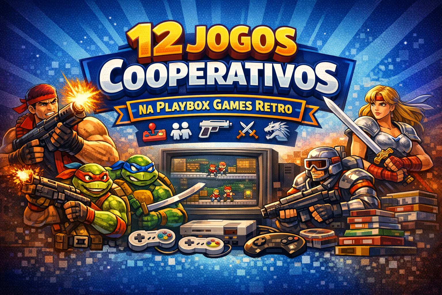 12 jogos cooperativos que estão na playbox games retro