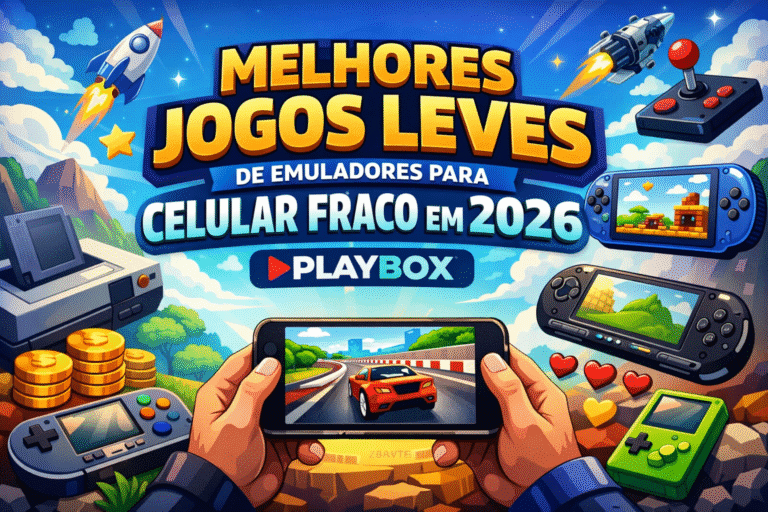 Melhores jogos leves de emuladores para celular fraco em 2026