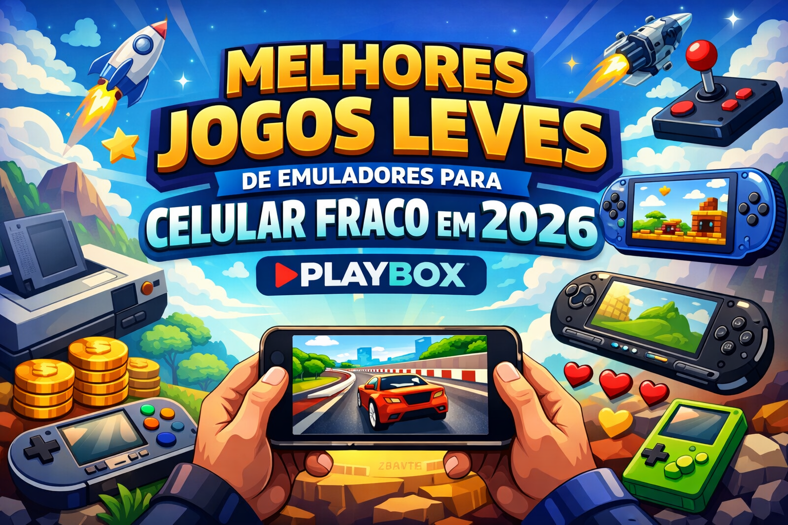 Melhores jogos leves de emuladores para celular fraco em 2026