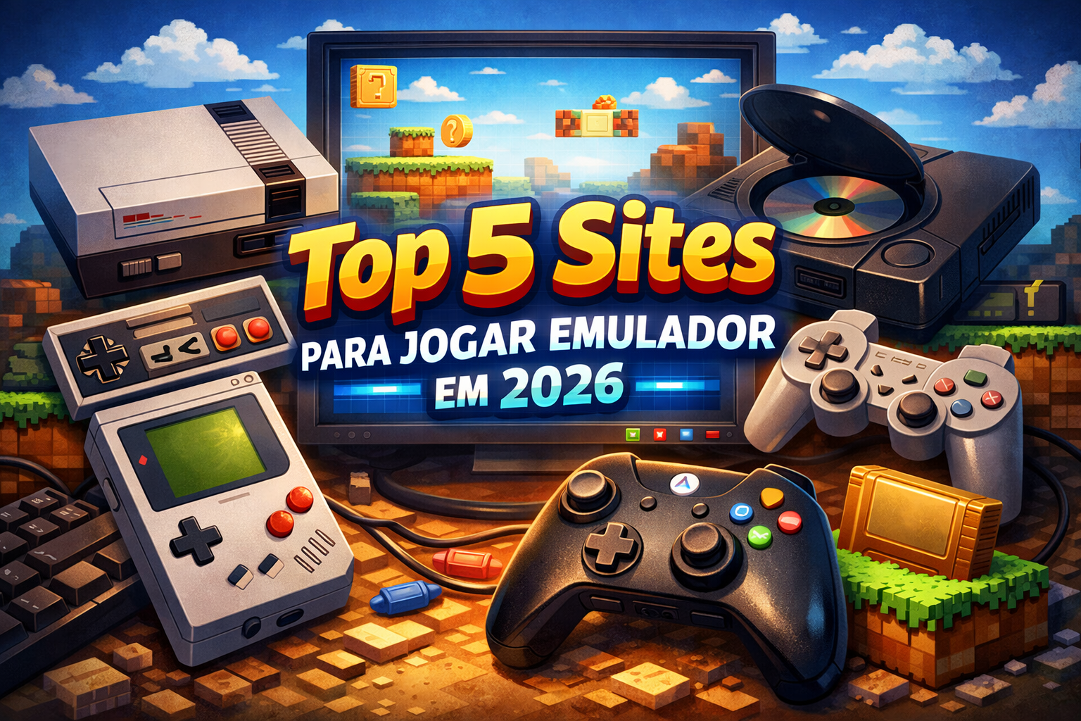 Top 5 sites para jogar emulador em 2026