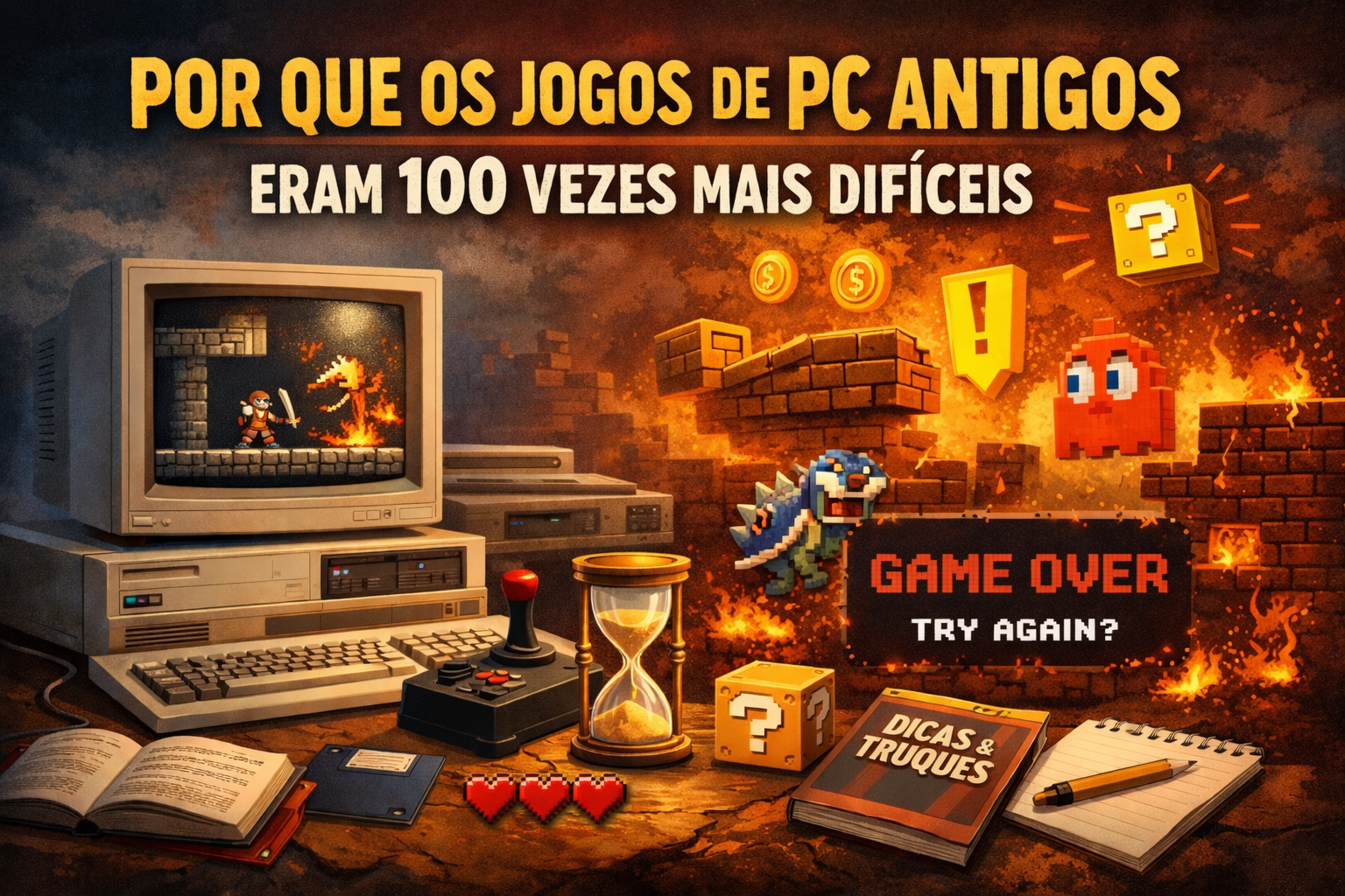 Por que os jogos de PC antigos eram 100 vezes mais difíceis