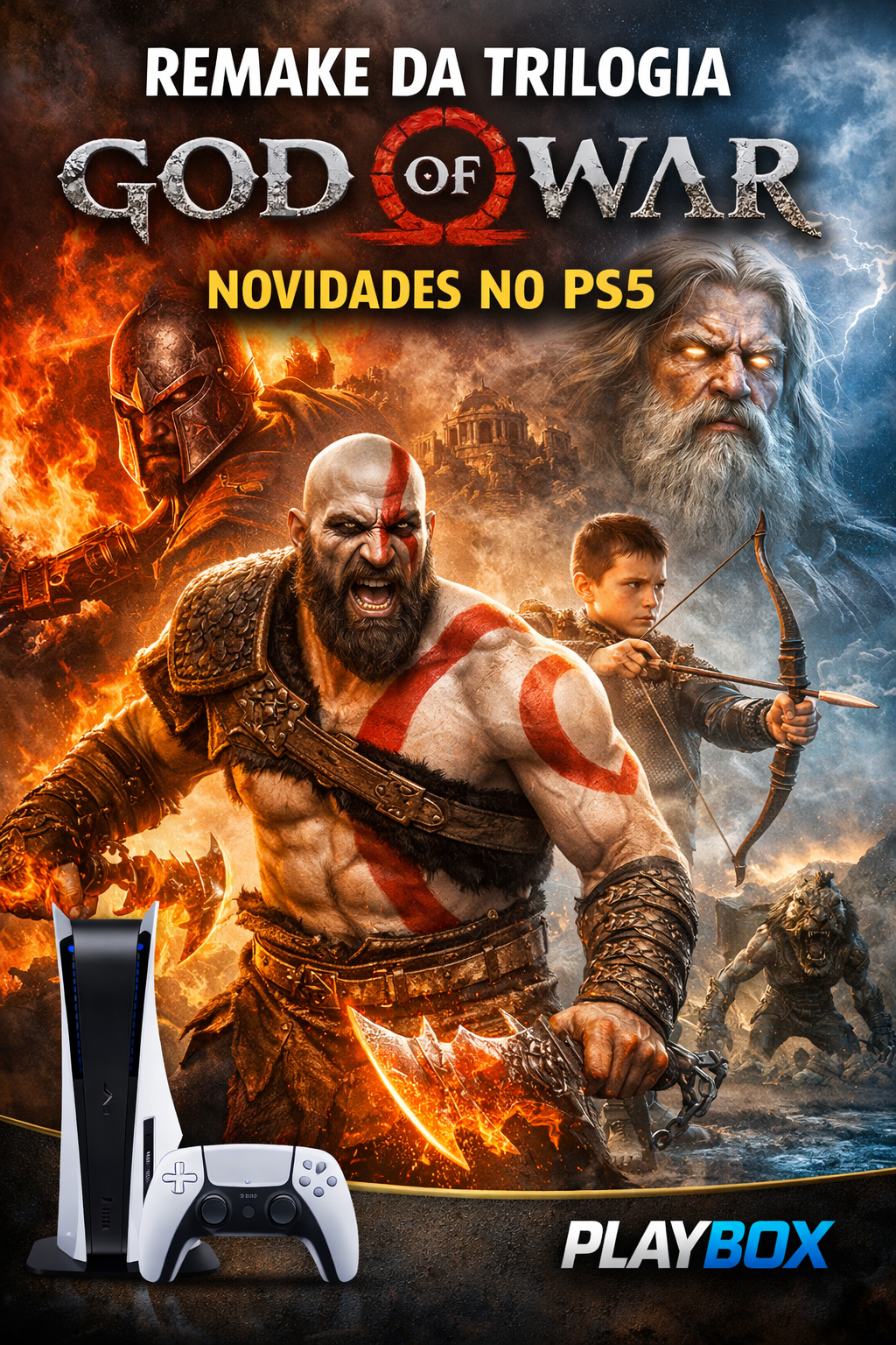 Remake da trilogia God of War 5 novidades que podem chegar no PS5